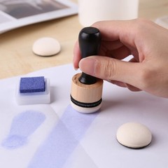 56 Packs Mini Round Ink Blending Tool with Foams Refill Foam Set Including 54…