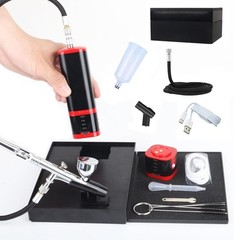 Versatile Cordless Airbrush Set with Strong Pressure and Complete Accessory Pack