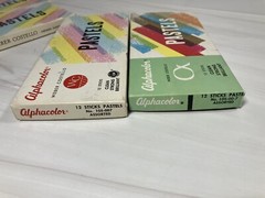 4x Vtg Weber Costello Alphacolor Square Pastels Stick 4 Boxes Set USA