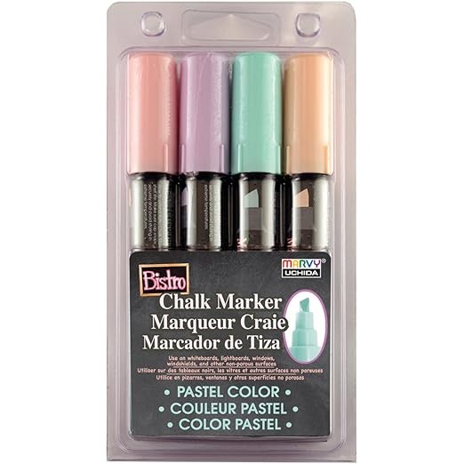 Uchida 483-4P-4 Chalk Mkr Chisel Set P 4pc
