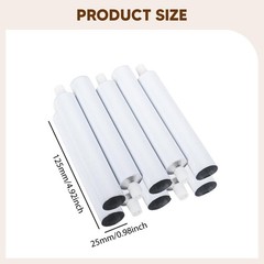 10 Pieces Empty Aluminum Tubes 50 ml Paint Tubes for Craft Gouaches Pigments