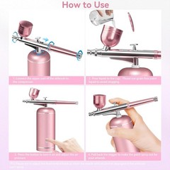 Professional Airbrush Kit – Cordless 48PSI Compressor for Cake Decorating & Art