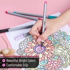 Artistic Fineliner Pens Set – 12 Colors, 0.4mm Fine Point for Drawing & Writing