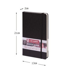 Talens Art Creation Sketchbook 80 Sheets, 13 cm x 21 cm, Black