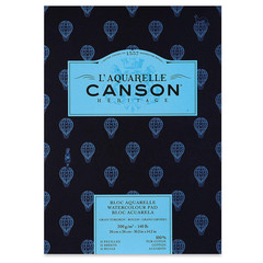 Canson Heritage Watercolor Pad Rough 10.2 X 14.2 Fold-Over Cover 12 Sheets