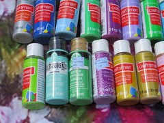 Assorted Craft Smart, FolkArt Acrylic Paint Multicolor 37 ct.Lot NEW SEALED