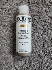 Golden Fluid Acrylics Iridescent Bronze Fine 4 fl oz 118 ml Paint Bottle Canvas