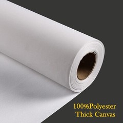 UV / Latex Inkjet Printing Polyester Thick Canvas 50″ x 100ft -Semi Matte,3″Core