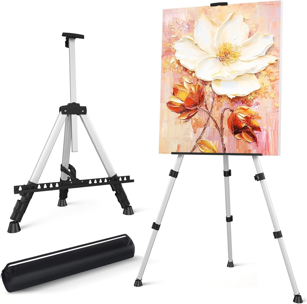 Art Easel Stand for Painting or Sign, Portable Adjustable 66 Inches Display T…