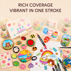 168 Colors Acrylic Paint Markers, Dual Tip Fine and Brush Tips Pens Contain 24 M