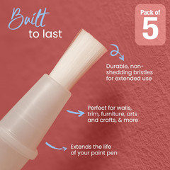 Brush Tips for Refillable Touch-Up Paint Pens, Mess-Free, Easy to Install, Tools