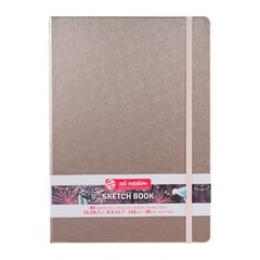 Sketchbook Hardback Pad Art Creation 80 Sheets 140gsm Paper-Pink Champagne Cover