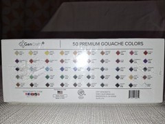 Gen Crafts 50 Premium Gouache Colors 50 Tubes x 12ml Brand New Sealed