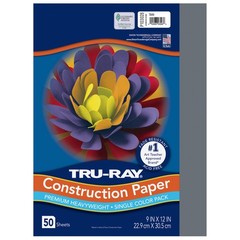 Construction Paper 50 Sheets 9×12 Inch Slate 76lb Heavyweight Art Craft