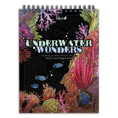 ColorIt Underwater Wonders Adult Coloring Book, 50 Under the Sea