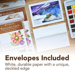 400 Series Watercolor Cards, Cold Press, Announcement Size, 3.5×4.875 inches,…