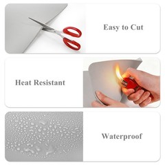 2 Pack Silicone Heat Press Mat 15×12 Inch Pad 0.3 Inch Thickness Double Sided