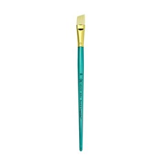 Royal Long Handle Angular Synthetic White Bristle Menta Artist Brush-2,4,6,8or10