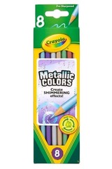 Crayola Metallic FX Shimmery Colored Pencils (8 Pencils) 68-3708 NIB