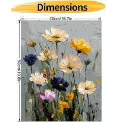 Paint by Numbers Kit for Adults Beginner, Wild Flowers Adult Paint by Number …