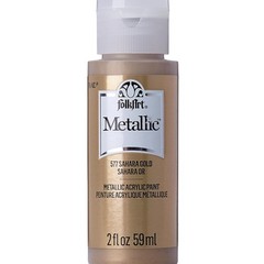 American-Made 2 oz Non-Toxic Metallic Paint in Sahara Gold – For All Surfaces
