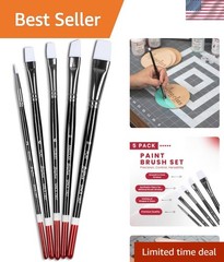 Paint Brush Set Round Flat Angular Artist Acrylic Paint Brush Set Shoe paint …