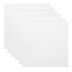 12×12 Canvas Boards for Painting, 6 Pack 100%Cotton Square Triple Primed Blank