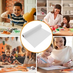 2 Rolls White Blank Drawing Paper Roll Sketch Paper for Arts Crafts Painting