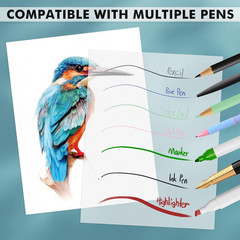 Koala Premium Tracing Paper 8.5X11 Inch Transparent Tracing Paper 38Lb/60Gsm Tra