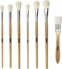 Sdanart Gilding Brush Set,7 PCS Professional Goat Hair Blend Mop Brush Set for A