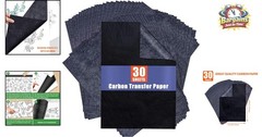 Black Carbon Paper for Tracing & Transfer – 30 A4 Sheets for Wood & Fabric