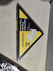 Alvin FC88 French Curve Set Of 8 NIB + Charvoz adjustable triangle trig-scale