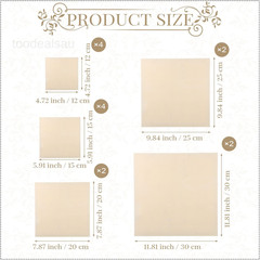 Wood Canvas Boards 4.7 x 4.7″, 6 x 6″, 8 x 8″, 10 x 10″, 12 x 12″, off-white