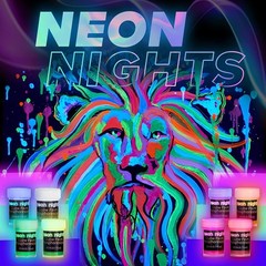 Glow in The Dark | Luminescent | Phosphorescent | Self-Luminous Paint – Set of 8