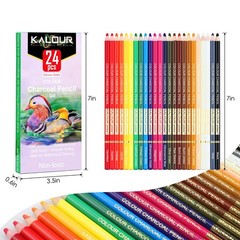 Premium Colored Charcoal Pencils Set – 24 Pastel Chalk & Skin Tone Pencils for D