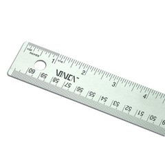VINCA SSRN-24 Stainless Steel Office Drawing Ruler 0-24 Inch 0-60cm with Non …