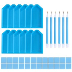 LYMUSUMI 42PCS 5D Diamond Art Painting Tools and Accessories Kits with 12 Dia…