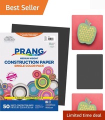 Formerly SunWorks Construction Paper, Black, 9″ x 12″, 50 Sheets
