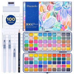 100 Color Watercolor Paint Set Professional Grade For Artists Beginners
