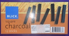 Blick 12 Stick Square Charcoal Art Pastel Sticks
