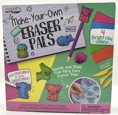 ARTSKILLS Make Your Own Eraser Pals Craft Kit Clay And Tools Included 5+