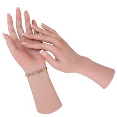 Realistic Silicone Female Hand Life Size Female Model Hand for Showing Jewelr…