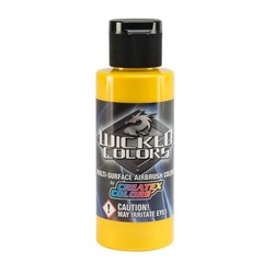 Createx Wicked Colors W302-02 Pearl Yellow 2oz. Airbrush Paint