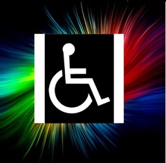 HANDICAP SYMBOL AIRBRUSH, PAINTING, ART, TEMPLATE STENCIL
