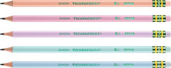 Wood-Cased Pencils, Pre-Sharpened, 2 HB Soft, Pastel Colors, 150 Count