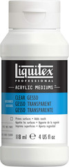 Professional Gesso Surface Prep Medium, 118Ml (4-Oz), Clear