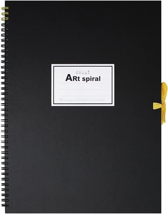 Maruman Sketchbook F4 Art Spiral Correction Paper Thick Black 24 pieces S31
