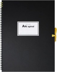 Maruman Sketchbook F4 Art Spiral Correction Paper Thick Black 24 pieces S31