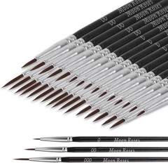 30 Pcs Miniature Detail Paint Brush Set, 3rd Generation Tiny Liner Brushes, 3…