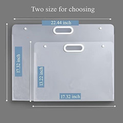 Plastic Art 2pcs set(22.44×17.32” and 17.32×13.22”), semi-transparent